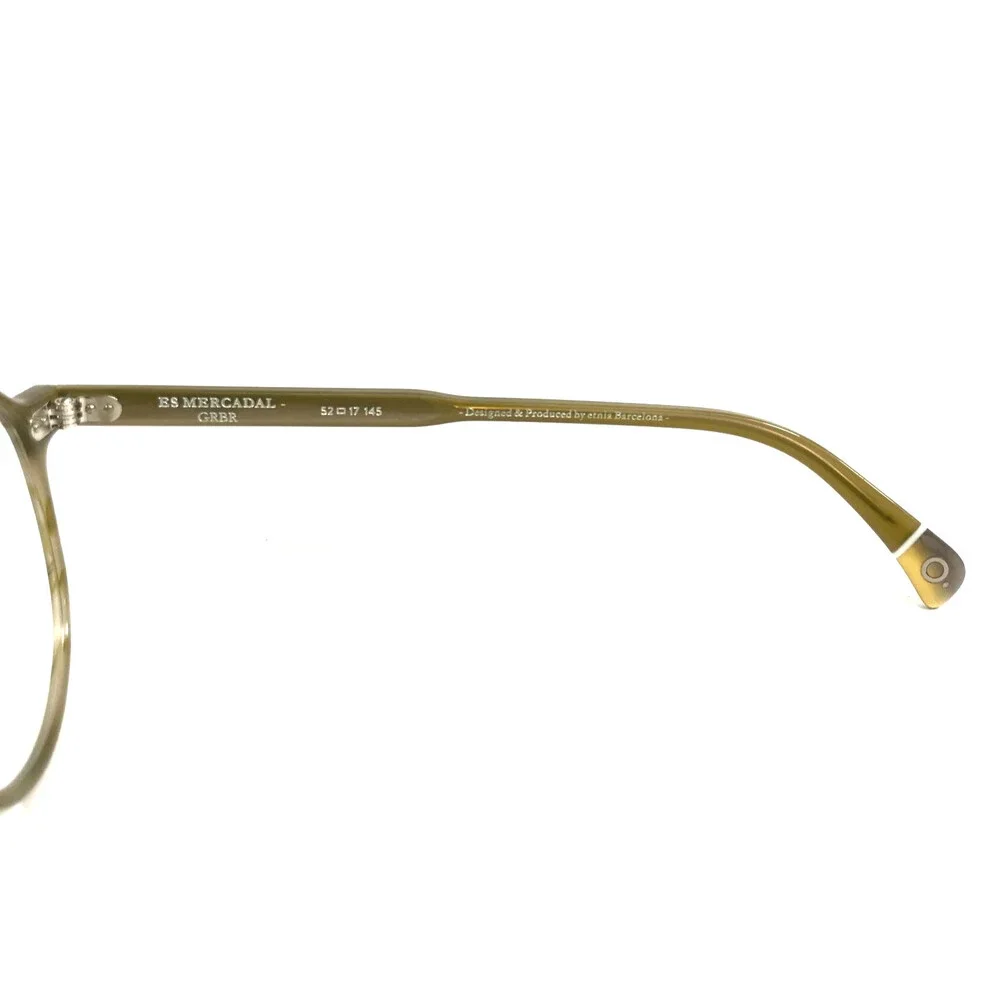 Etnia Barcelona Eyeglasses Frames ES MERCADAL GRBR Green Brown Olive 52-17-145